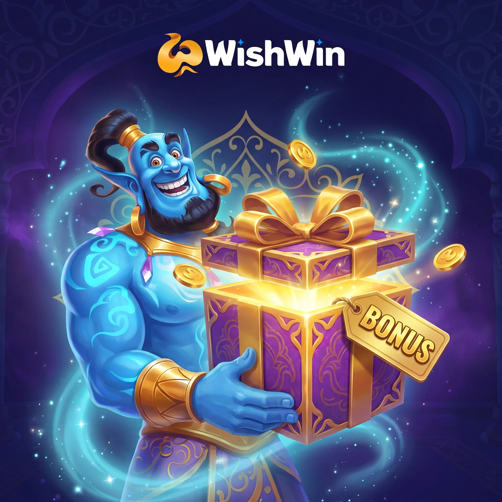 Leuchtendes WishWin Bonusgeschenk